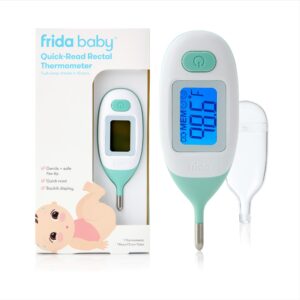 Frida Baby Digital Thermometer, a premium imported quick-read device for accurate temperature checks. Available at Curat Cart.