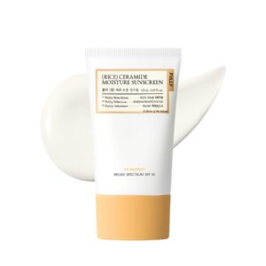 Discover the 100% genuine FULLY Rice Ceramide Moisture Sunscreen SPF 50 for effective UV protection and hydration.
