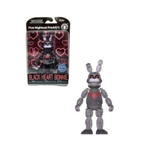 Authentic Black Heart Bonnie Funko action figure from Five Nights at Freddy’s, featuring detailed design and packaging.