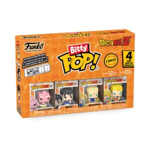 Discover the 100% authentic Funko Bitty POP! 4 Pack featuring iconic Dragon Ball Z characters in collectible form.