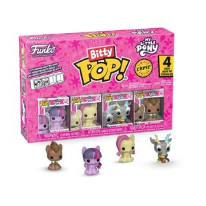 Authentic Funko Bitty POP! 4 Pack featuring colorful My Little Pony figures. Perfect for collectors and fans alike!