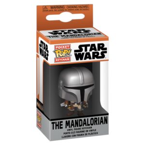 Authentic Funko Pop! Keychain of The Mandalorian. Features detailed vinyl figure, ideal for fans and collectors alike.