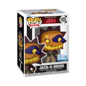 Authentic Funko Pop Jack-O-Moon from Five Nights at Freddy's: Help Wanted. Unique collectible in vibrant vinyl design.