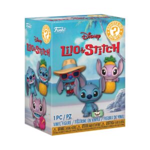 Discover the authentic Funko Mystery Minis: Disney Stitch. Cute, collectible vinyl figures featuring Stitch and friends, ideal for any fan!