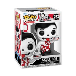 Discover the 100% authentic Bob's Big Boy Funko POP! Skull Bob, featuring a unique design and vibrant colors.