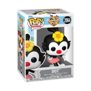 Authentic Funko POP! Animation figure of Dot from Animaniacs, featuring vibrant colors and signature flower accessory.