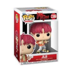 100% Genuine Funko Pop! Animation Jiji figure from DanDaDan, featuring vibrant colors and playful pose in original packaging.