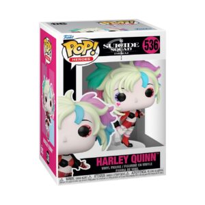 100% authentic Funko POP! figure of Harley Quinn from DC's Suicide Squad. Cute design with vibrant colors and playful pose.