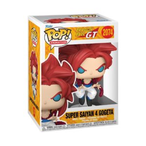 Authentic Funko Pop! Animation figure of Super Saiyan 4 Gogeta from Dragon Ball GT. Perfect for collectors!