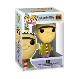 Authentic Funko POP! figure featuring Ed from EDD n Eddy, showcasing his playful design in a collectible box.