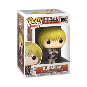 Authentic Kurapika Funko Pop! vinyl figure from Hunter x Hunter, featuring detailed design in collector's box.