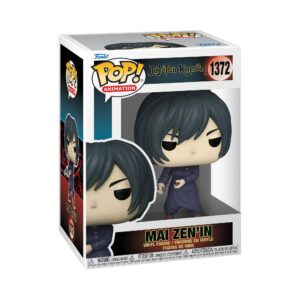 100% genuine Funko POP! Animation figure of Mai Zen'in from Jujutsu Kaisen, featuring detailed vinyl design and collectible box.