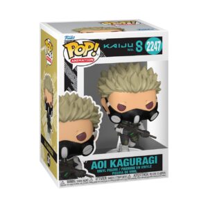Authentic Funko Pop! Animation figure of Aoi Kaguragi from Kaiju No. 8, featuring detailed design and packaging.