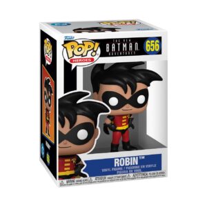 Authentic Funko Pop! Robin figure from The New Batman Adventures, featuring vibrant colors and details in a box.