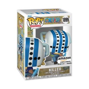 Authentic Funko POP! Animation Killer figure from One Piece, featuring unique design in a window box for collectors.