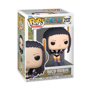 Discover the authentic Funko POP! Nico Robin from One Piece. This vibrant vinyl figurine showcases detailed craftsmanship and iconic character design.
