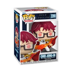 100% Genuine Funko POP! Animation figure of Choi Jong-In from Solo Leveling, featuring vibrant colors and unique design.