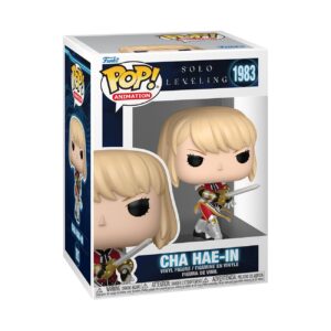 Authentic Funko POP! figure of Cha Hae-In from Solo Leveling, features vibrant colors and detailed design, perfect for fans.