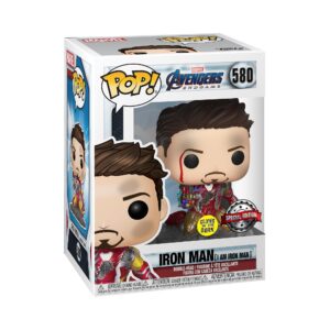 100% Genuine Funko Pop! Avengers Endgame Iron Man figure. Special edition with unique glow-in-the-dark feature.
