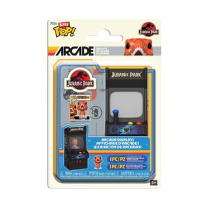 100% authentic Funko Pop! Bitty Arcade Cabinet featuring Jurassic Park design. Perfect for collectors and fans alike.