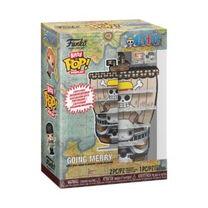 100% Genuine Funko Pop! Bitty Display featuring the Going Merry ship from One Piece, showcasing detailed design and packaging.