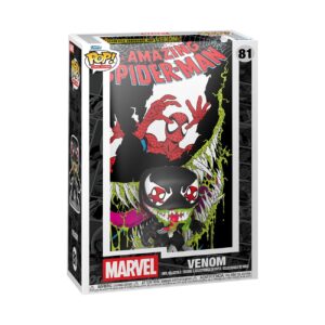 100% genuine Funko Pop! Comic Cover featuring Venom from Marvel's Amazing Spider-Man, collectible and vibrant.