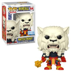 100% Genuine Funko Pop! Comics Battle Beast from Invincible series, featuring detailed design and vibrant colors.