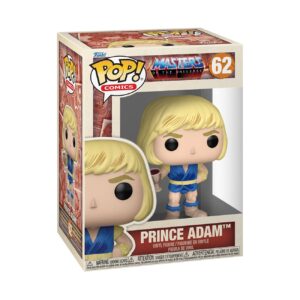 100% genuine Funko Pop! Prince Adam figure from Masters of the Universe, featuring vibrant details and original packaging.