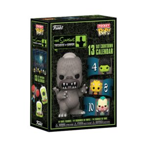 Celebrate Halloween with the authentic Funko Pop! Countdown Calendar featuring 14 vinyl figures from The Simpsons.