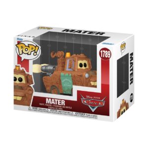 Authentic Funko POP! vinyl figure of Mater from Disney Pixar's Cars, featuring bright colors and detailed design.