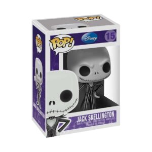 Authentic Funko Pop! figure of Jack Skellington from Disney's The Nightmare Before Christmas, in original packaging.
