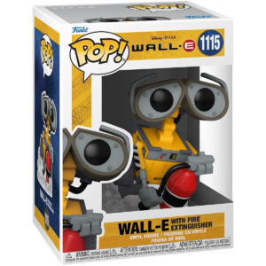 100% genuine Funko Pop Wall-E collectible figure, featuring Wall-E with a fire extinguisher, perfect for Disney fans.