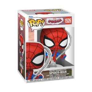 100% genuine Funko POP! Friendly Neighborhood Spider-Man figure in a colorful box, showcasing the iconic superhero design.