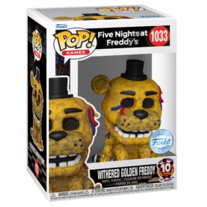Authentic Funko Pop! figure of Withered Golden Freddy from Five Nights at Freddy's. Perfect for collectors!