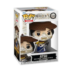 100% authentic Funko POP! figure of Atsu from Ghost of Yotei, featuring detailed design and iconic packaging.