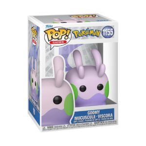 Authentic Funko POP! Games Goomy figure from Pokemon. Vinyl collectible with vibrant colors in original box.