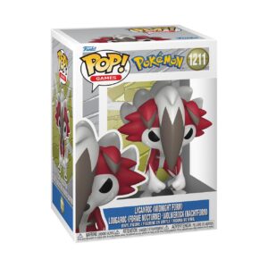 Discover the authentic Funko Pop! Games Lycanroc figure, showcasing the Midnight form in vibrant detail, ideal for collectors.