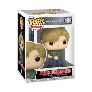 100% authentic Funko Pop! Games James Sunderland figure from Silent Hill 2, featuring vibrant detailing and iconic design.