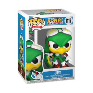 Authentic Funko POP! Jet figure from Sonic the Hedgehog. High-quality vinyl, perfect for collectors or gamers.