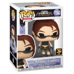 100% genuine Funko Pop! Games figure of Lara Croft from Tomb Raider, featuring her iconic look and dual pistols.