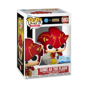 100% genuine Funko POP! featuring Sonic as The Flash, vibrant vinyl figure in collector-friendly packaging.