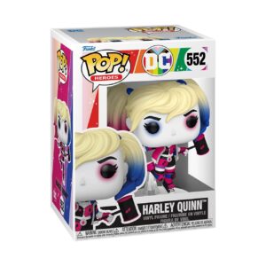 100% genuine Funko POP! Heroes Harley Quinn figure celebrating Pride. Colorful design in protective packaging.