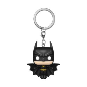 Authentic Funko POP! Keychain featuring Batman in a classic design, perfect for superhero fans. 100% Genuine collectible.