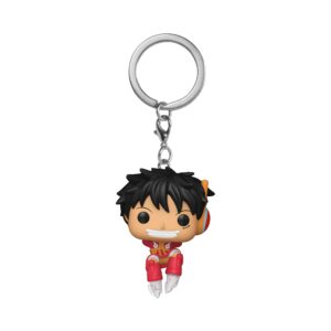 100% authentic Funko POP! Keychain featuring Luffy from One Piece, detailed design with vibrant colors, perfect for fans.