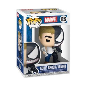 Discover the authentic Funko POP! Marvel: Comic Splits - Eddie figure, showcasing Eddie Brock with his iconic Venom split design.