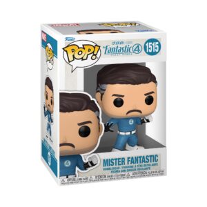 100% Authentic Funko POP! Marvel figure of Mr. Fantastic from Fantastic Four, featuring vibrant colors and detailed design.