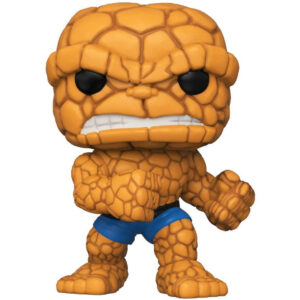 100% authentic Funko POP! Marvel The Thing figure, featuring a detailed design and vibrant orange color, perfect for collectors.