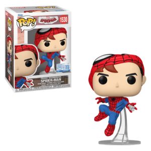100% Authentic Funko Pop Spider-Man Figure with vibrant colors, in box 1530, ideal for collectors and fans.
