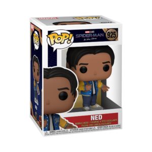 100% Genuine Funko Pop! Ned figure from Spider-Man: No Way Home, featuring bobble-head design in stylish outfit.