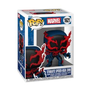 100% Authentic Funko POP! Marvel Venom figure features Symbiote Spider-Man 2099 in vibrant colors and dynamic design.